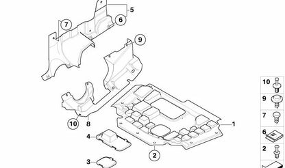 OEM 517434195 front gate cap for BMW E83. Original BMW.
