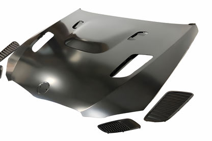 Capot BMW E92 / E93 10-13 LCI Look M3 GTR Métal