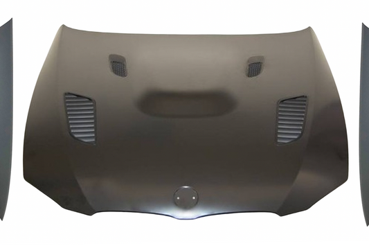 Motorhaube und Flossen BMW E92 / E93 Look M3 ´06-14 Schwarze LED-Blinker