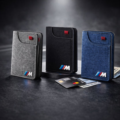 Cartera ///M BMW compacta tipo tarjetero con billetero