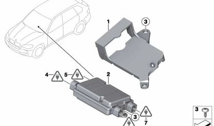 Tornillo avellanado OEM 07147122392 para BMW E60, E61, E63, E64, E70, E71, E72. Original BMW.