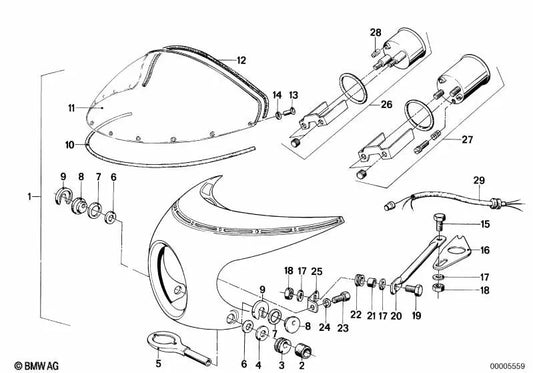 Parabrisas transparente para BMW (OEM 46631235499). Original BMW