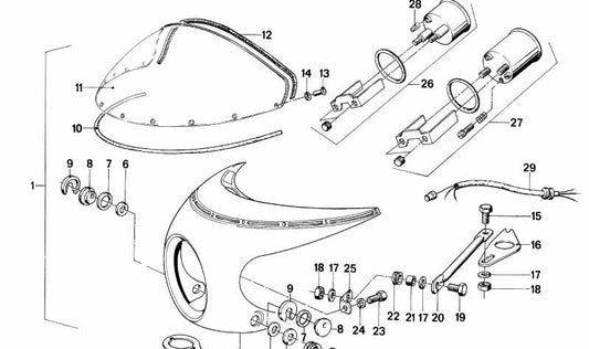 Strebe para BMW varios modelos (OEM 46631240650). Original BMW