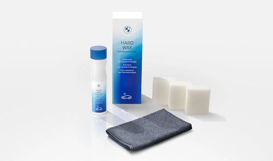 Hard wax set with nanotechnology 250 ml + cleaning cloth OEM 83125B54991 valid for BMW. Genuine BMW.