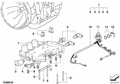 Regolatore di pressione del convertitore stampa per BMW E46, E39, E83, E53 (OEM 24327532013). BMW originale.