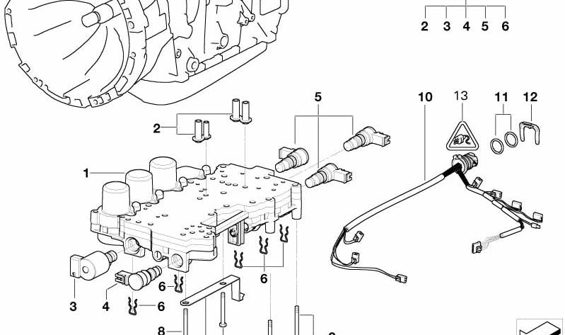 OEM 24367504752 Temperature Sensor Wiring Harness for BMW E46, E39. Original BMW.