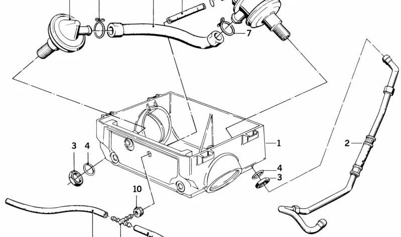 Conducto de admisión derecho para BMW R 248 (OEM 11711337166). Original BMW