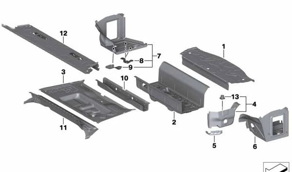 Bandeja cubre maletero OEM 41007470180 para BMW Z4 G29. Accesorio original BMW ideal para proteger el maletero de suciedad y líquidos. Fácil de colocar y quitar. Original BMW.