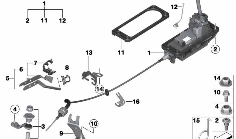 Tornillo de fijación OEM 25167568429 para MINI R55, R56, R57, R58, R59, R60, R61, 3/20. Original MINI.