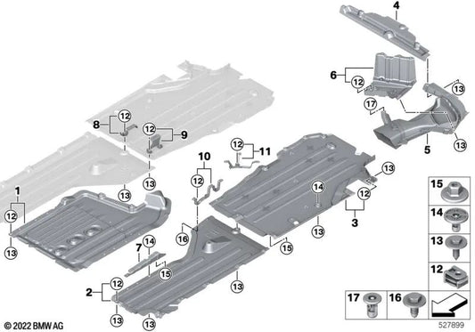 Front left side lower fairing for various BMW XM G09 models (OEM 51759451721). Original BMW.