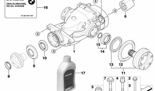Amortiguador de vibraciones OEM 33176786637 para BMW E82. Pieza original BMW.