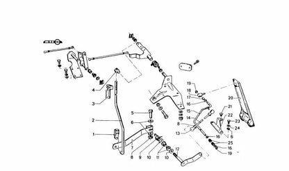 Resorte de sujeción freno de mano OEM 35411105778 para BMW E21, E23, E24, E28, E30, E31, E32, E34, E36, E38, E39, E46, Z1, Z3. Original BMW.