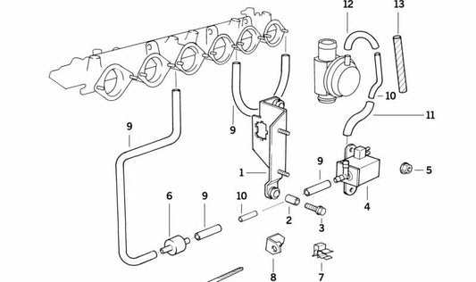 BMW Support 3 E36 -Serie (OEM 12521401573). Original BMW