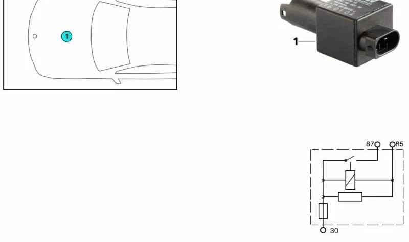 Relé de control de ventilación Valvetronic OEM 12637506449 para BMW E46. Original BMW.