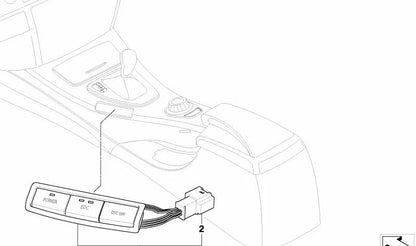 Unidad de botones de control OEM 61317841136 para BMW Serie 3 (E90, E92, E93). Original BMW.