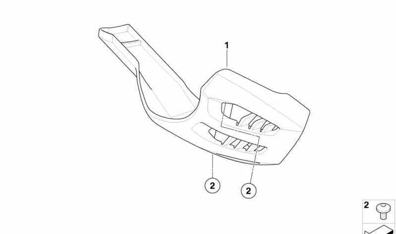 OEM-Reglerabdeckung 46637727157 für BMW G 650 GS (R13) 2010–2015 Motorräder. Original BMW Motorrad.