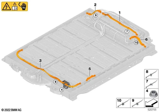 Module Connector for BMW I20 i Series (OEM 61279896414). Original BMW