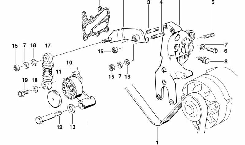OEM prison screw 07129903964 For BMW (E21, E30, E36, E12, E28, E34, E39, F07, F10, F11, F90, E24, F06, F12, F13, E23, E32, E38, F01, F02, E31, F91 , F91, F92, F93, E53, Z1, E52). Original BMW.