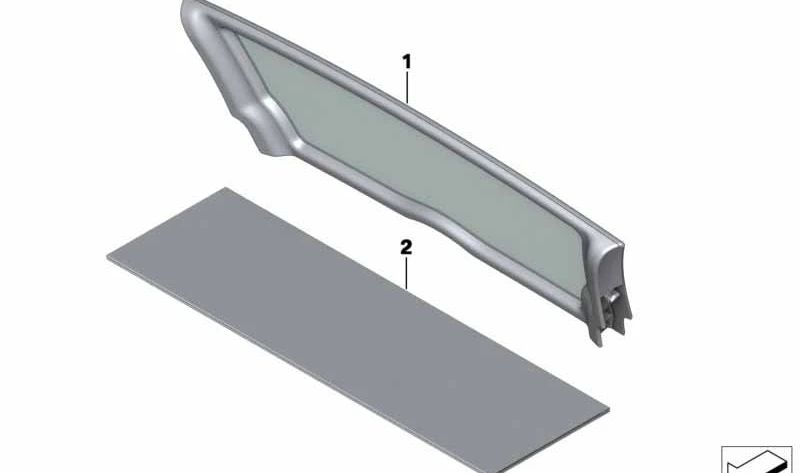 Deflectores de viento delanteros OEM 54342758886 para MINI Roadster R59. Original MINI.
