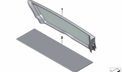 Deflectores de viento delanteros OEM 54342758886 para MINI Roadster R59. Original MINI.