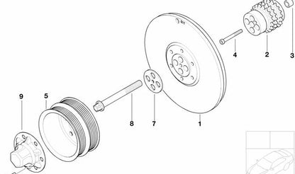 Disco para BMW E36, E46, E90, E92, E93, E34, E39, E60, E63, E64, E85, E86, E52 (OEM 11231402609). Original BMW