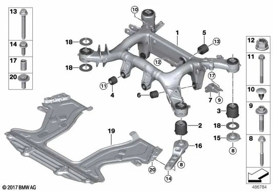 Sechseckschraube für BMW G15, G16, I12, I12N, I15 (OEM 0711909276). Original BMW