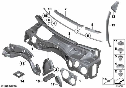 Niederhalter für BMW Serie 1 E81, E82, E87, E88, Serie 3 E90, E91, E92, E93, X1 E84 (OEM 51487075628). Original BMW