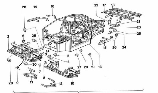 Soporte izquierdo para BMW (OEM 46112160825). Original BMW