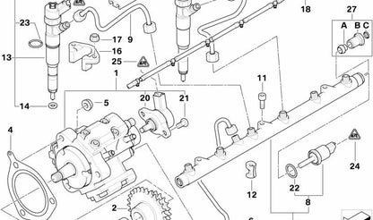 Colector de admisión OEM 13537812381 para BMW E46, E39, E38, X5 E53. Original BMW.
