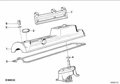 Arandela de sellado para BMW Serie 3 E30, Serie 5 E28, E34 (OEM 11121287213). Original BMW