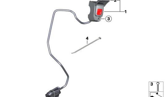 Parafuso OEM Auto -locant 07147112446 para motocicletas BMW R 1200 GS, F 850 ​​Gs, S 1000 XR ... e muito mais. BMW Motorrad original.