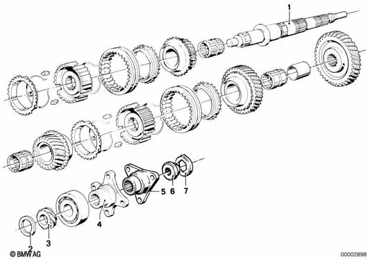 Distanciador para BMW 3 E21, E30 Series 5 E128 (OEM 23221630221). BMW original
