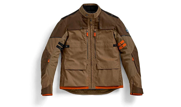 Chaqueta PureXcursion marrón talla 46 OEM 76221537952 para BMW. Original BMW Motorrad.