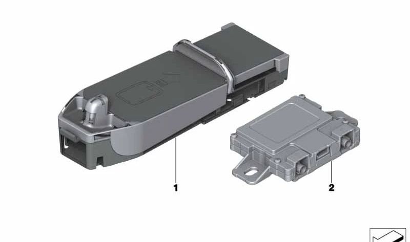 Cargador de batería OEM 84105A81519 para BMW F45, F46, F48, F39, I01, F55, F56, F57, F54, F60. Original BMW.