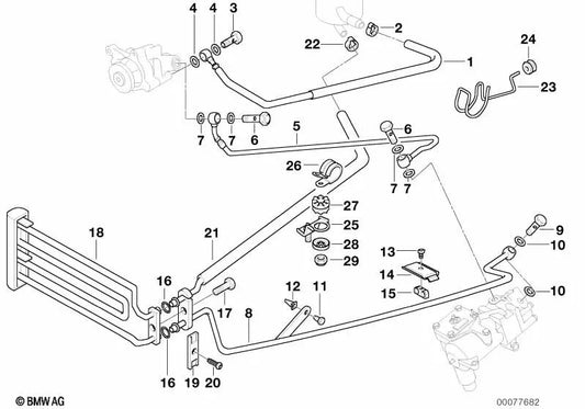 BMW E38 Prove (OEM 32411141854). BMW originale