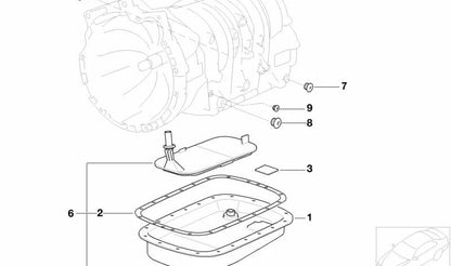 OEM Oil Pan 24117533733 for BMW E36, E46, E39, E83, Z3. Genuine BMW.
