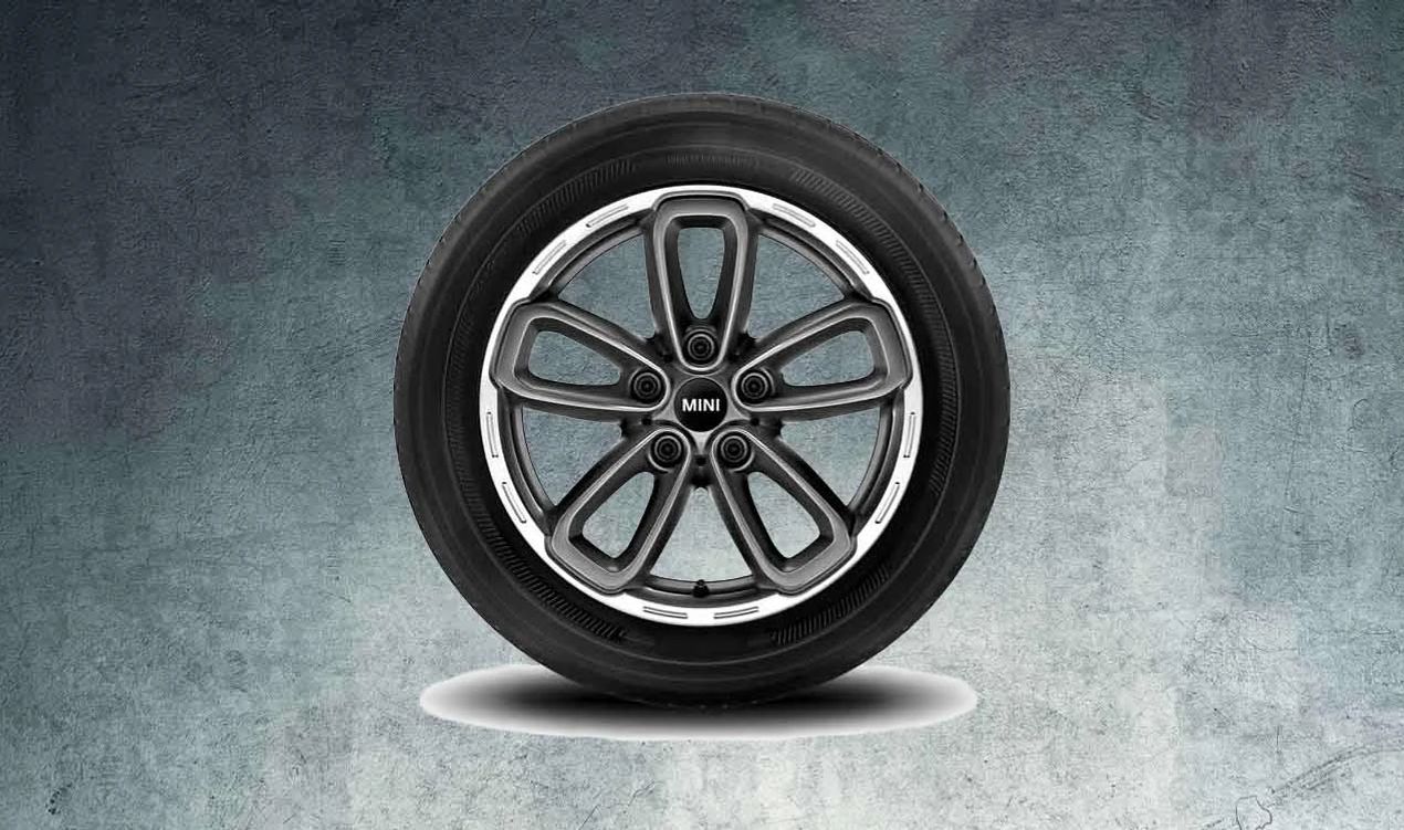 Jante de liga leve 17" 7J ET50 antracite OEM 36109812676 para MINI Countryman R60, MINI Paceman R61. Original MINI.