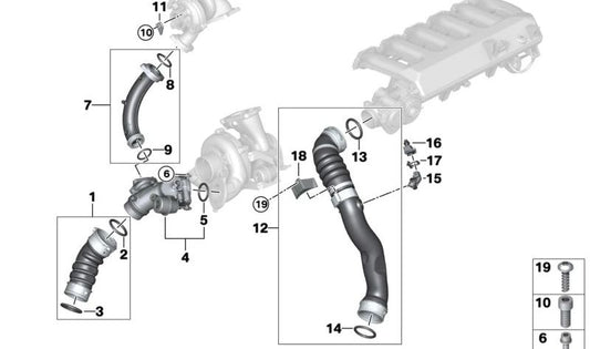 Engine mount OEM 11617802222 for BMW X5 (E70) and BMW X6 (E71). Original BMW.