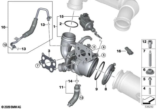 Joint torique OEM 11428604872 pour BMW F20, F21, F30, G20, X1, X3... et plus encore. Véritable BMW.