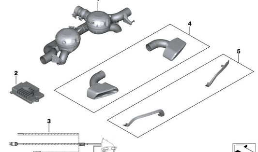 Módulo Active Sound Design OEM 18302450070 para BMW G30, G31. Original BMW.