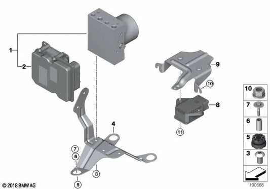 DSC Control Unit Repair Kit for BMW Z4 E89 (OEM 34526795706). Original BMW
