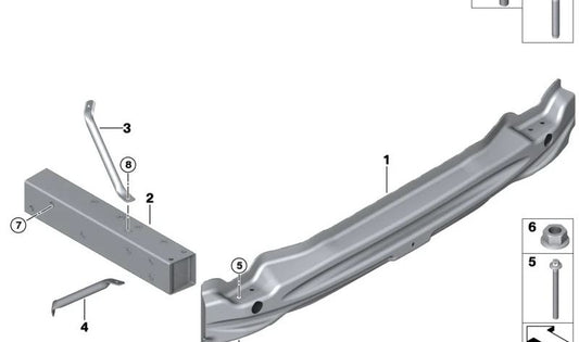 Soporte inferior derecho OEM 51127369362 para BMW i3 (I01, I01N). Pieza original BMW.