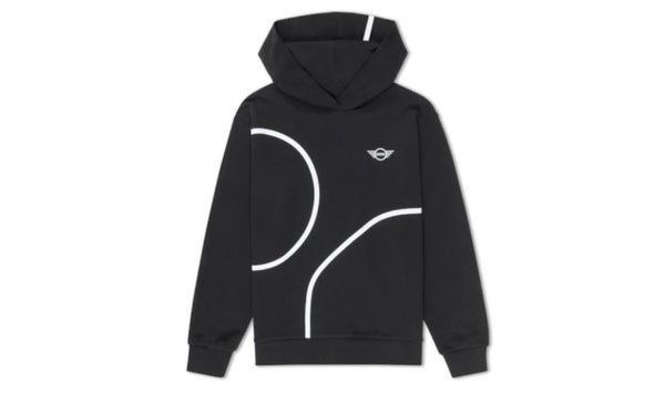 Sudadera con capucha negra/blanca talla S para MINI. Original MINI.