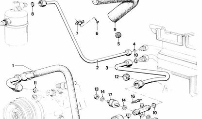 Pasacables de goma OEM 61131356312 para BMW E12, E24, E28, E36, E38, E39, E46, E53. Original BMW.