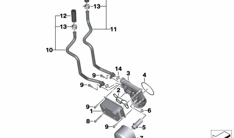 Anillo O OEM 11447687367 para motos BMW F800GT, F800S, F800ST, F800R. Original BMW Motorrad.