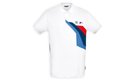 Pole Motorsport oficial Blanco para BMW Motorrad. Tamanhos S a 3xl. Com logotipos BMW e Motorsport. Ideal para fãs de marca e estilo esportivo. BMW Motorrad original.