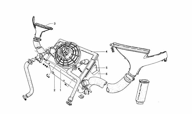 Radiador calefacción OEM 64111353351 para BMW E23, E24, E28, E30, E32, E34. Original BMW.