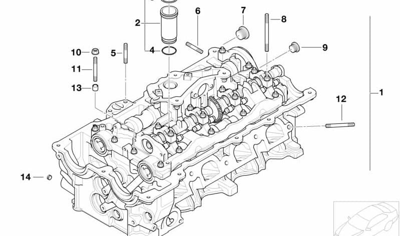 Tubo bujía OEM 11377509627 para BMW E81, E82, E87, E87N, E88, E46, E90, E90N, E91, E91N, E92, E92N, E93, E93N, E60N, E84, E83, E83N, E85. Original BMW.