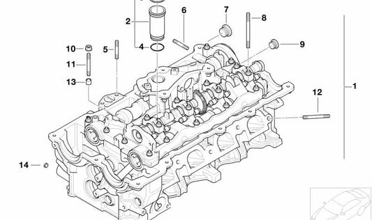 Tubo bujía OEM 11377509627 para BMW E81, E82, E87, E87N, E88, E46, E90, E90N, E91, E91N, E92, E92N, E93, E93N, E60N, E84, E83, E83N, E85. Original BMW.