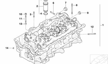 Casquillo de centrado OEM 11127606504 para BMW (E81, E82, E87, E88, F20, F21, F40, F52, F70, etc.) y MINI (F54, F55, F56, F57, F60, R55, R56, etc.). Original BMW y MINI.